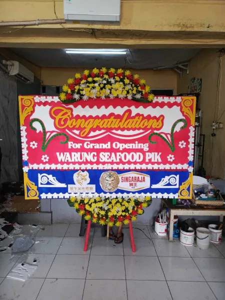 Papan Bunga Ucapan Selamat Sajira