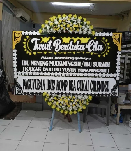 Papan Bunga Duka Sajira